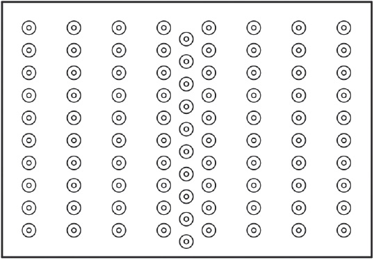 Drain Hole Pattern