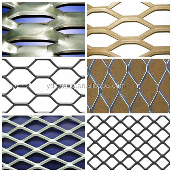colored decoration aluminum expanded metal mesh
