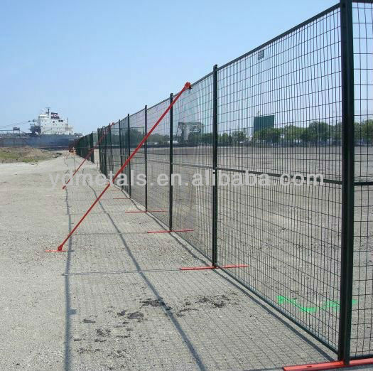 orange color welded mesh panel temporary fence, pvc temporary fence,Powder coated temporary fence