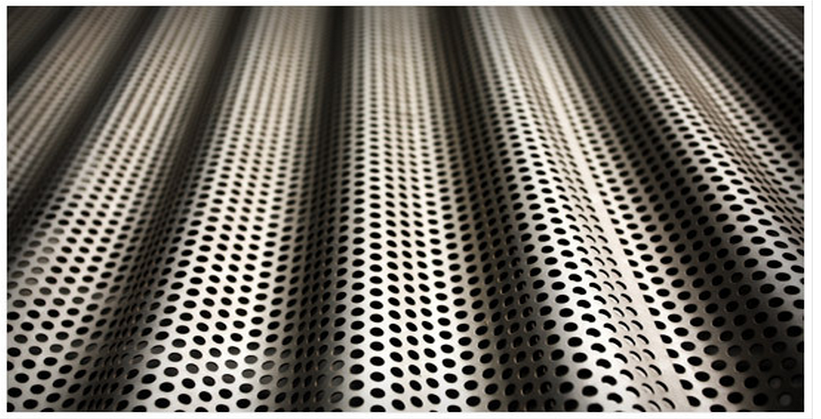 Slotted perforated metal wire mesh plate