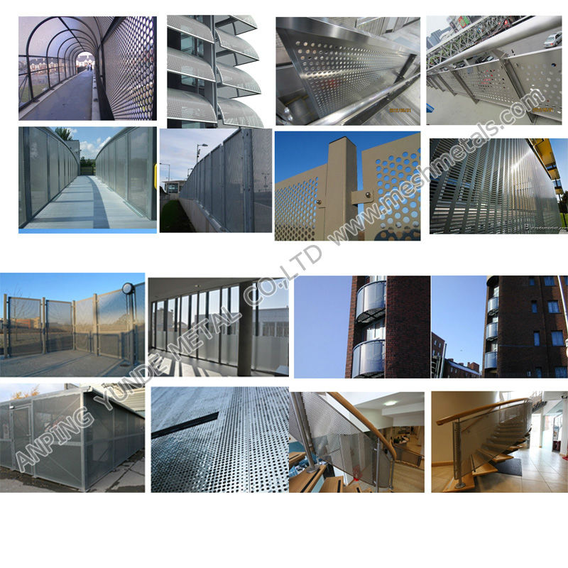 balcony aluminium perforated sheet square hole