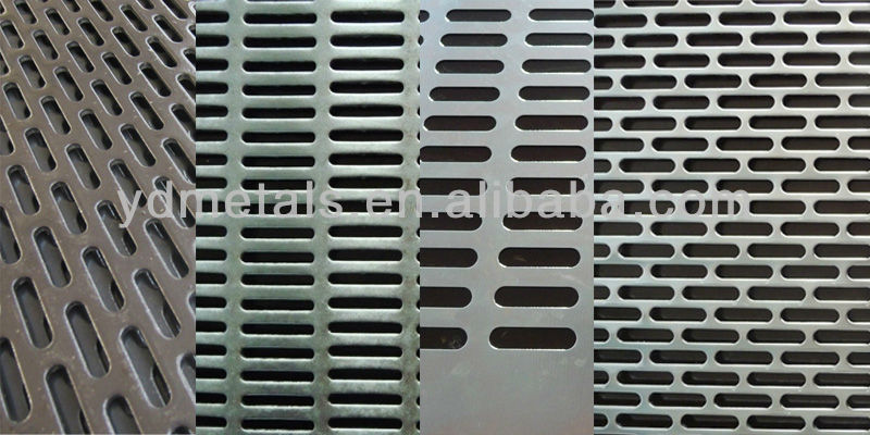 rice filter mesh slotted hole perforated metal screen